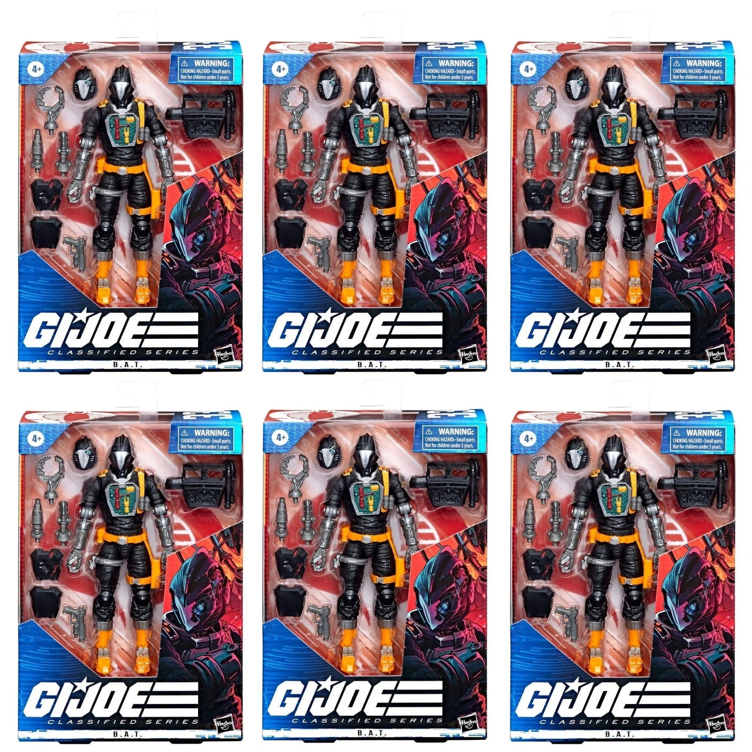 G.I. Joe Classified Cobra B.A.T. ARMY BUILDER SET OF 6 Hasbro No Protector Case